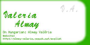 valeria almay business card